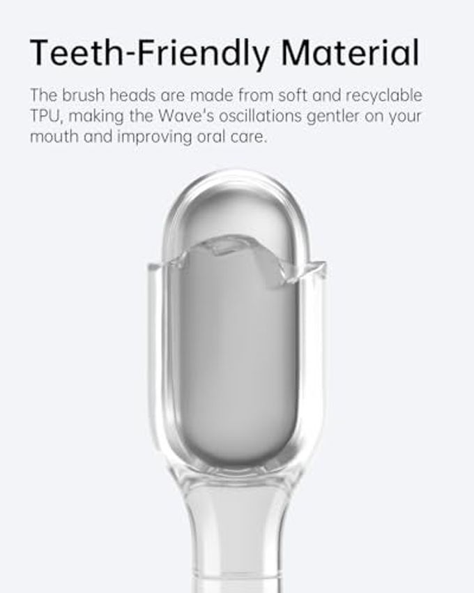 Laifen Cushioned Toothbrush Heads 6 Pack, New 2025 Version Replacement Heads Compatible With Wave/Wave Special Electric Toothbrush (Ultra-Whitening) - Image 3