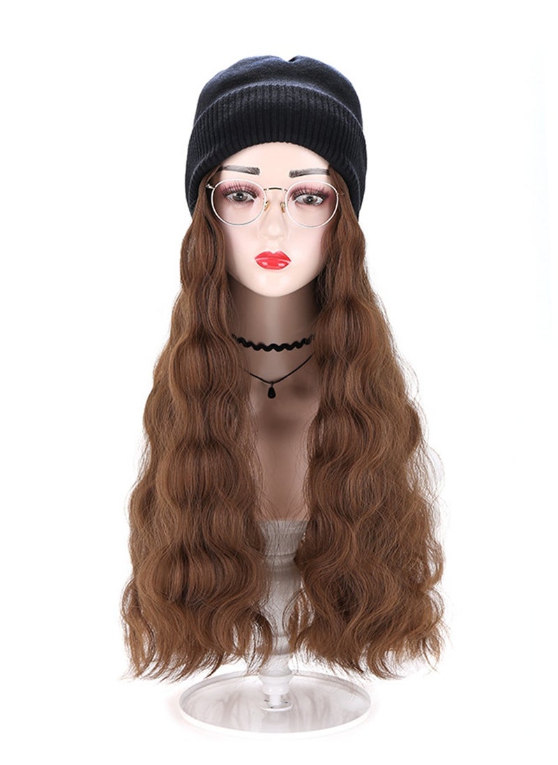Wig hat one-piece woolen hat with wig cosplay wig costumes dress up wig  - Image 1