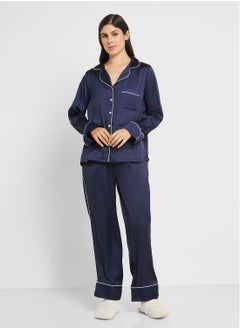 Khizana Satin Pyjama Pant Set  - Image 1