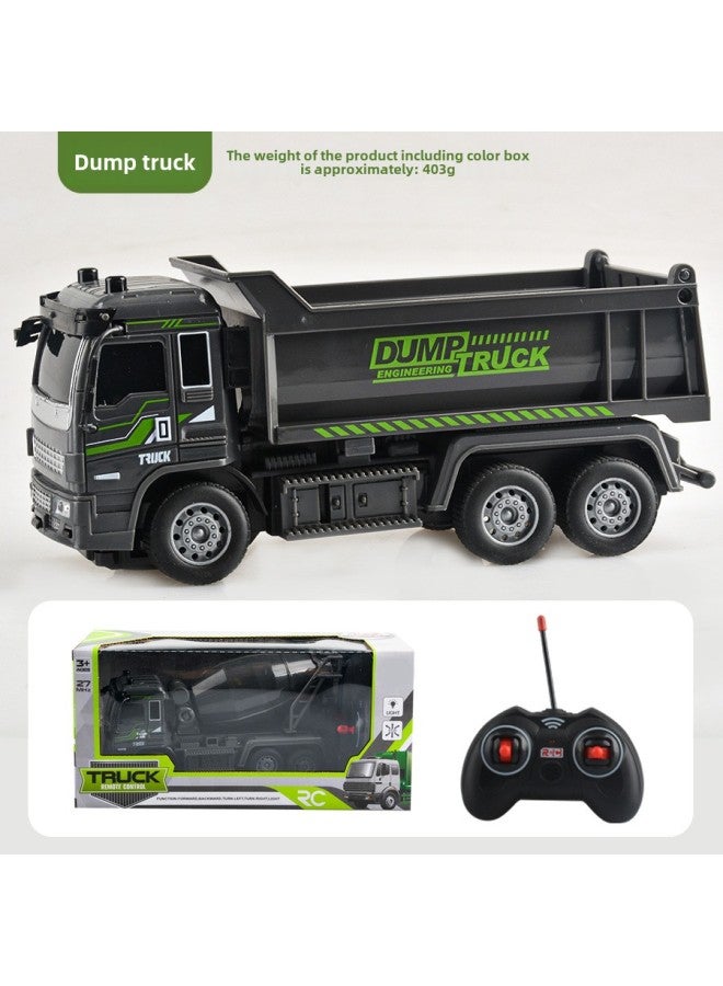 إسكدنيا سيارة تحكم عن بعد للأطفال 132 رباعية الاتجاه لخلاط هندسي خفيف رافعة مشتركة متحركة للأولاد لعبة سيارة كهربائية - اللون: شاحنة قلابة هندسية - النسبة: 1:32 - Image 1