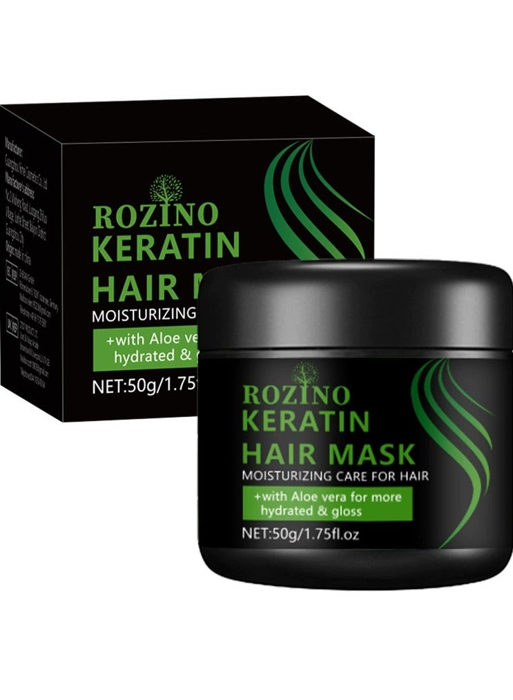 روزينو قناع الشعر الكيراتيني للشعر الجاف، ترطيب، تنعيم وتحسين الشعر المجعد - Image 1
