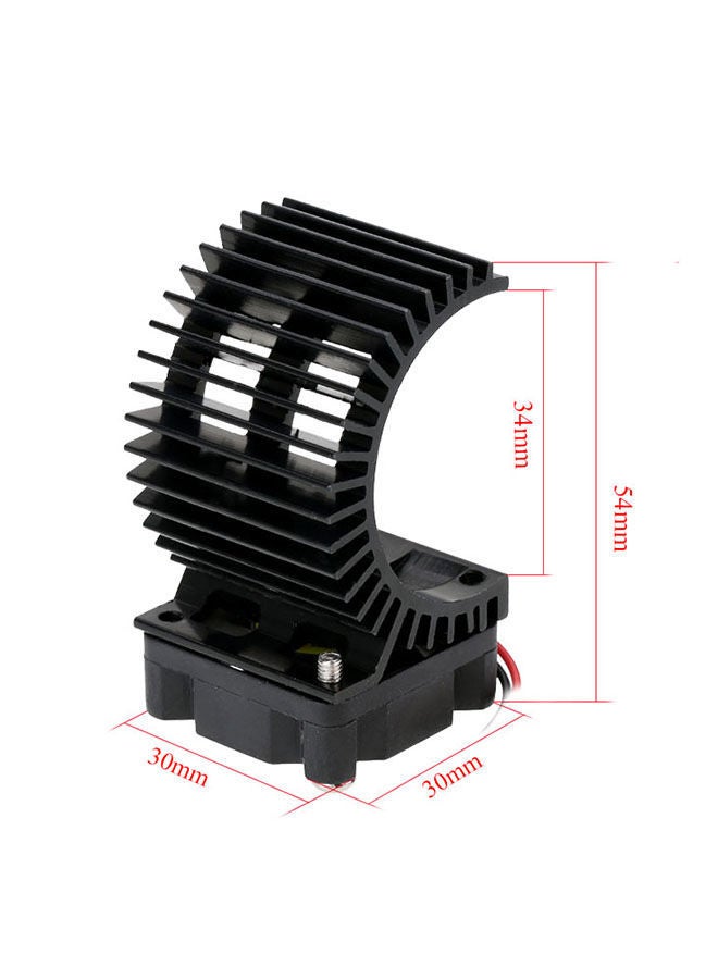 NIBEMINENT 7014 Motor Heat Sink With Cooling Fan For 1/10 HSP RC Car 540/550 3650 - Image 2