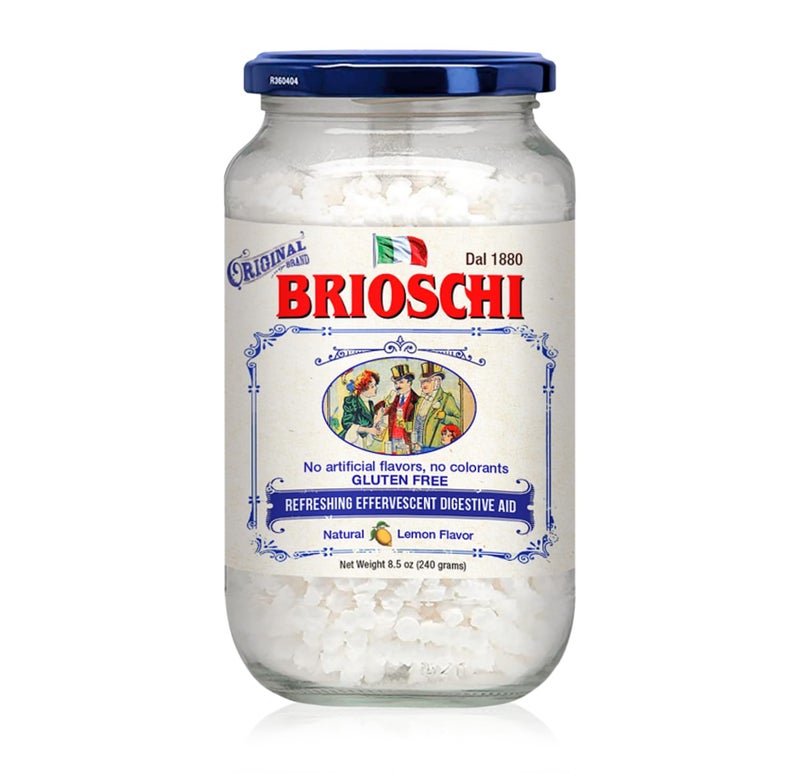 Brioschi Italian Lemon Flavored Refreshing Effervescent Digestive Aid Heartburn Upset Stomach Acid Indigestion Gluten Free No Colorants No Artifictial Flavors 48 Servings 85 oz Glass
