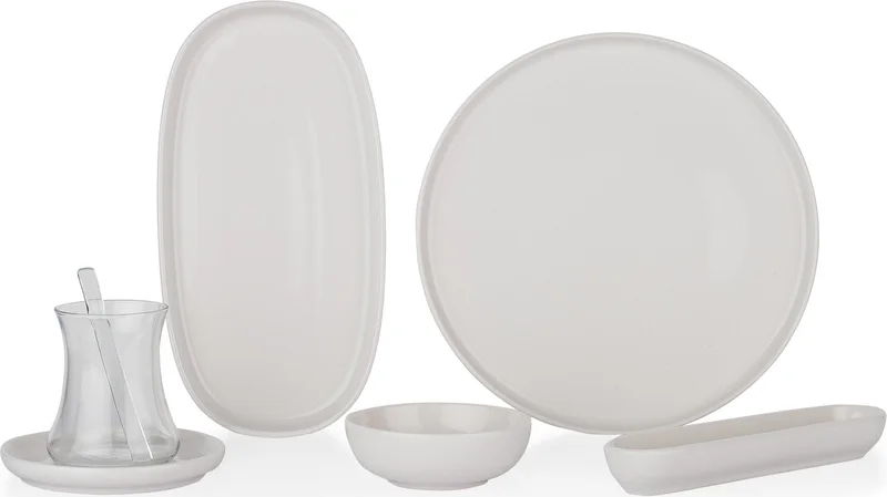 شافر Lora Breakfast Set 32 ​​Pieces Cream