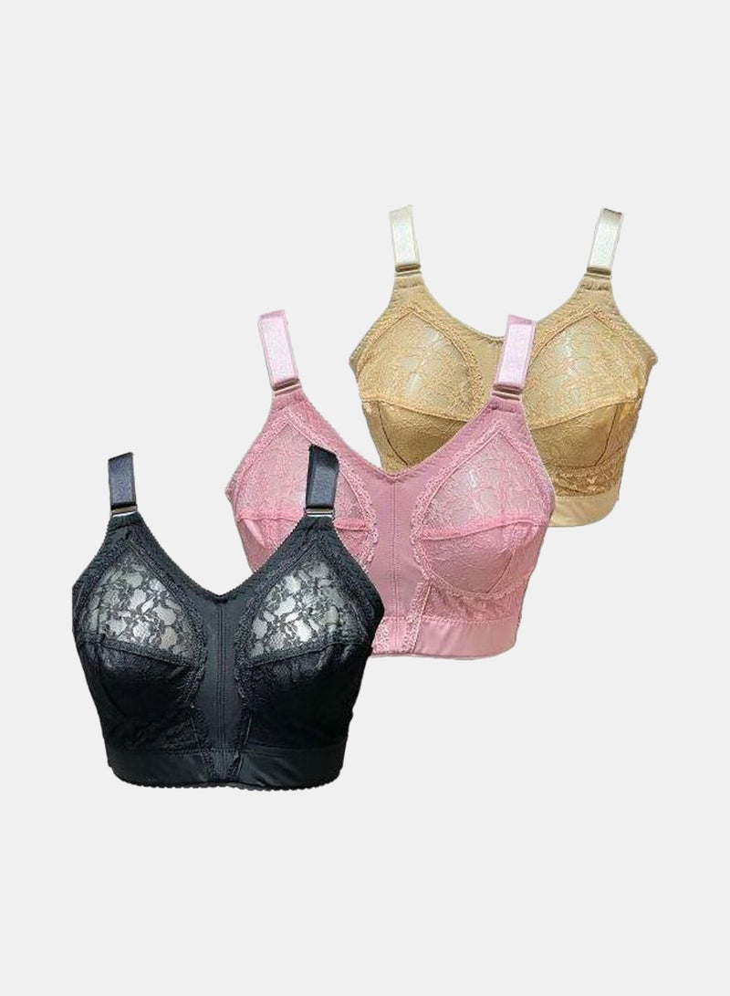Laso Set (3) Brass Back Lace Lace For Women