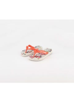 havaianas Toddler Girls Disney Stylish Slippers, White and Coral New  - Image 1