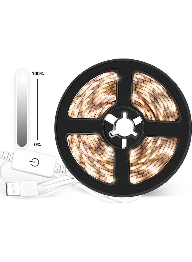 Loquat USB Dimmable 240 LEDs Strip Light Touching Control White 4meter - Image 4