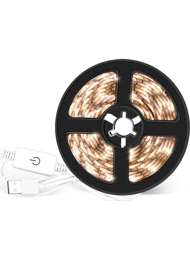 Loquat USB Dimmable 240 LEDs Strip Light Touching Control White 4meter - Image 1