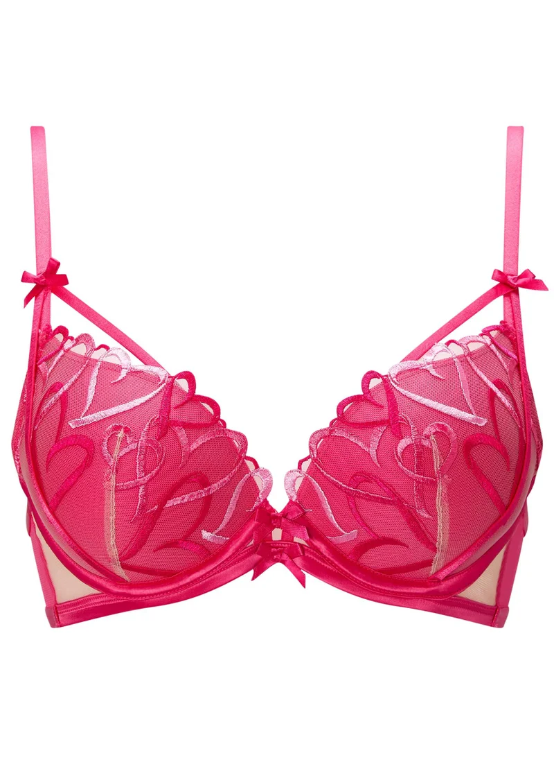 Ann Summers Mid Pink Ann Summers Love Struck Padded Plunge Bra for Women | Best Price UAE