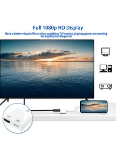 Generic Lightning To HDMI Adapter (Apple MFi Certified), Plug & Play 1080P Screen Converter with Lightning Charging Port, iPhone to HDMI Adapter for Projector/Monitor/TV, Compatible with iOS Devices  - Image 4