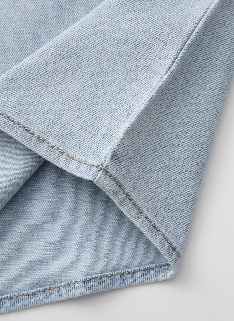 Balabala Blue Kids Boys Denim short-sleeved shirt for Men | Best Price UAE