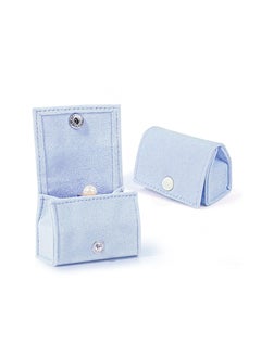 Velvet Ring Box, Mini Velvet Ring Boxes Blue Rings Bags, Jewelry Pouch for Earrings Rings, Ideal Gift for Women, Girls, Wife, Mom, Daughter, and Friends