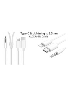 CATANES USB Type-C and Lightning to 3.5mm Aux Audio Jack Headphone Adapter 3 in 1 Audio Adapter for iPhone and Android Phones 100cm  - Image 3