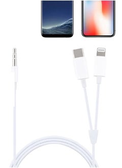 CATANES USB Type-C and Lightning to 3.5mm Aux Audio Jack Headphone Adapter 3 in 1 Audio Adapter for iPhone and Android Phones 100cm  - Image 2