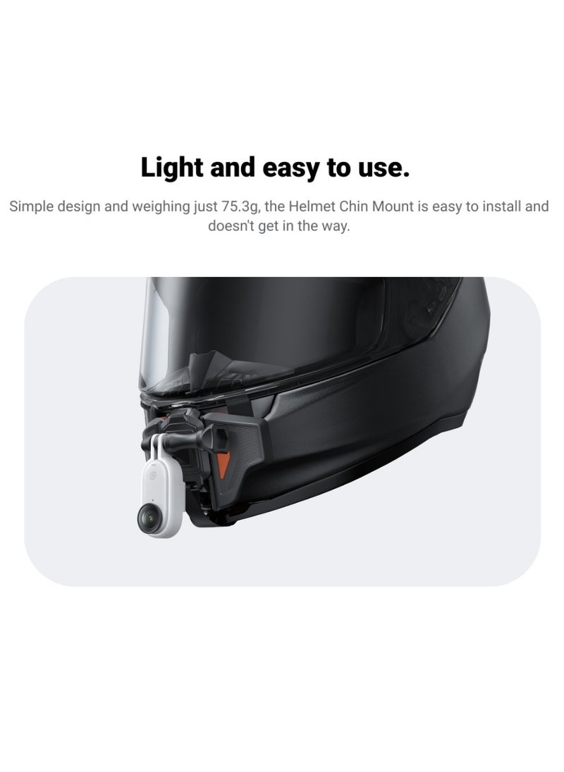 Insta360 Motorcycle Full Face Helmet Chin Mount for Action Camera First Person POV Vlogging  - Image 5