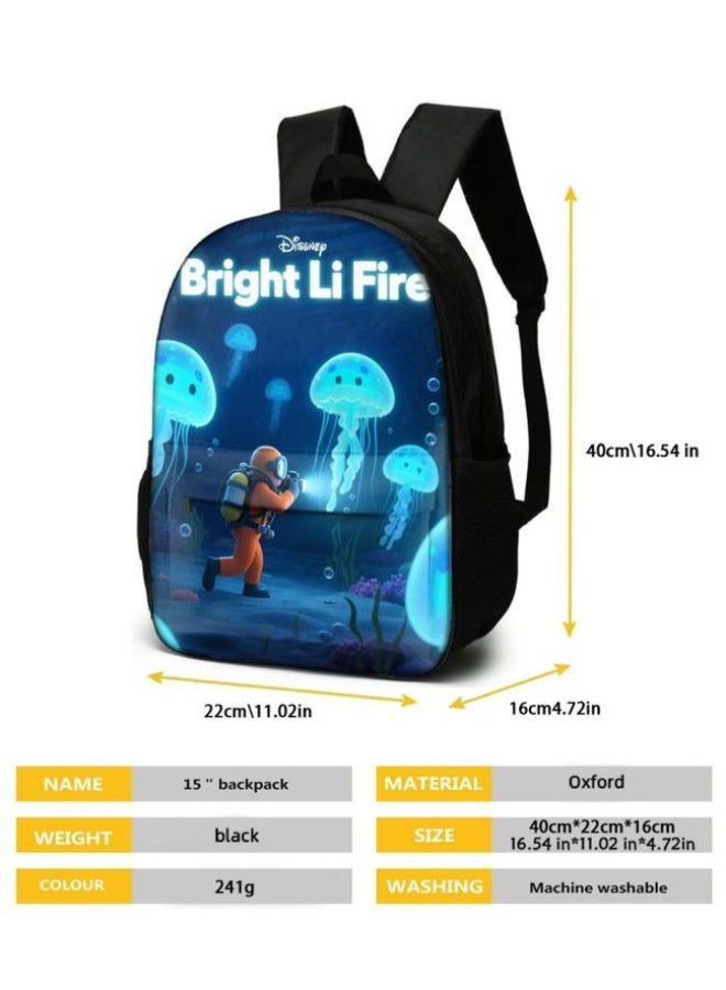 واضح من النار حقيبة كرتونية من ثلاث قطع، يسهل التعامل معها في مناسبات مختلفة (متوفرة للطلاب والأطفال والأصدقاء في النزهايات وتسلق الجبال والتعليم المدرسي وما إلى ذلك) | الكتفين + حقائب اليد + حقائب القرطاسية | موسم العودة إلى المدرسة / هدايا المهرجان - 80 - Image 5