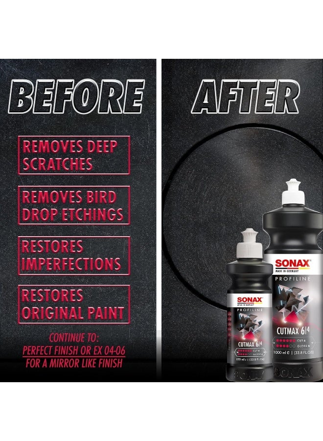 SONAX SONAX Profiline CutMax 6/4 â€“ Professional Cutting Compound for Deep Scratch Removal and High-Gloss Finish â€“ 250mL  - Image 5