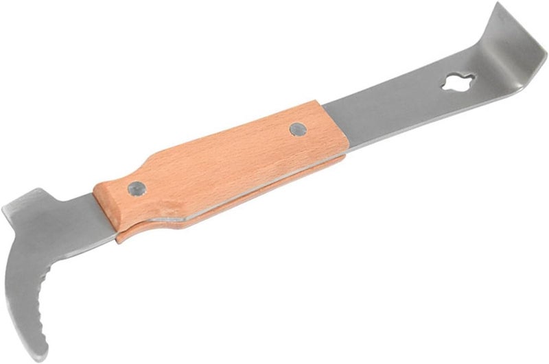 كلاراكو مكشطة مشط من الفولاذ المقاوم للصدأ، أداة للنحل، مكشطة خطافية للمشط، مكشطة نحل متينة، رافعة نحل للنحالين - Image 1