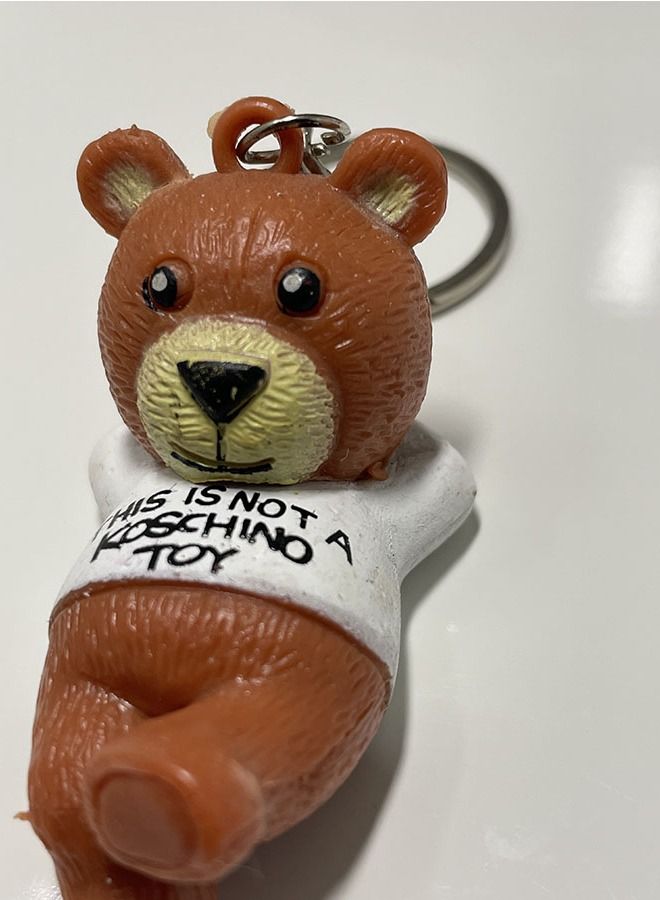 Generic Distinctive cartoon keychain cute accessory keychain with bear character that fits with car keys wallets and bags nice creative gift - Image 2