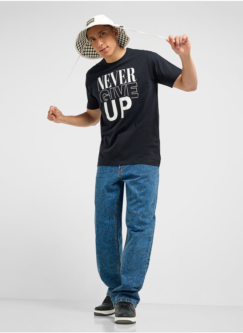 Seventy Five Basics Printed T-Shirt  - Image 4