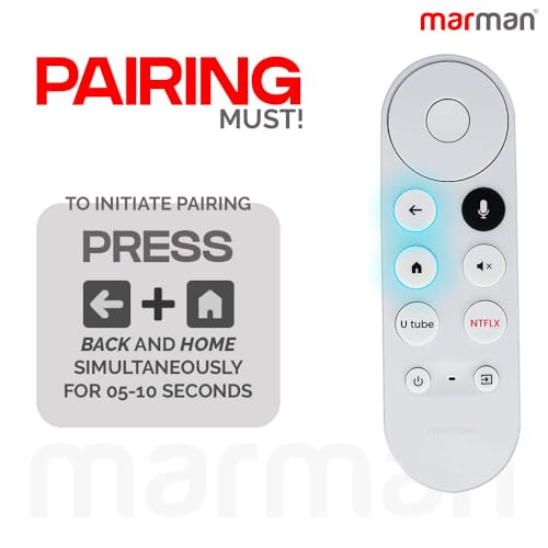 marman® Compatible with Google Cromecast Remote Original Suitable for G9N9N Smart 4K Tv Snow Streaming Media Player with Voice Command - Pairing Required - Image 2