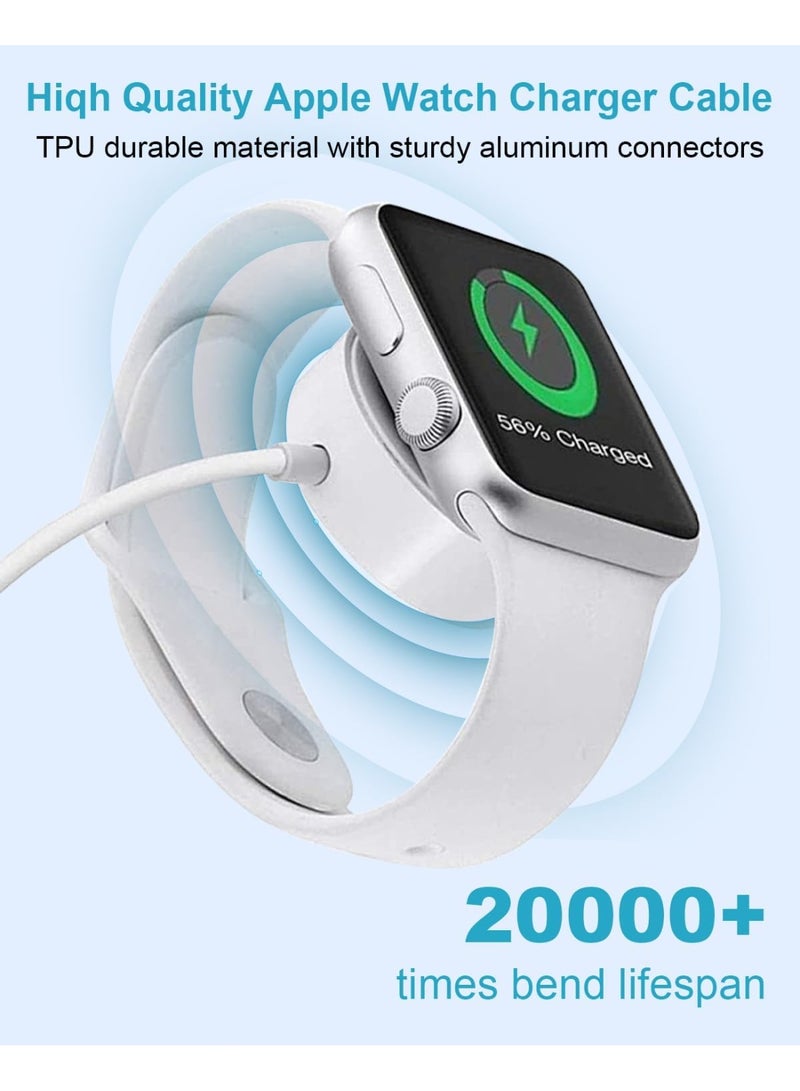 OSHIMA 4 in 2 Multi Charging Cable, Apple Watch Charger, for iPhone Charging, for iPhone 15/14/13/12/11,including USB-C, Lightning, and Apple Watch charger interfaces - Image 5