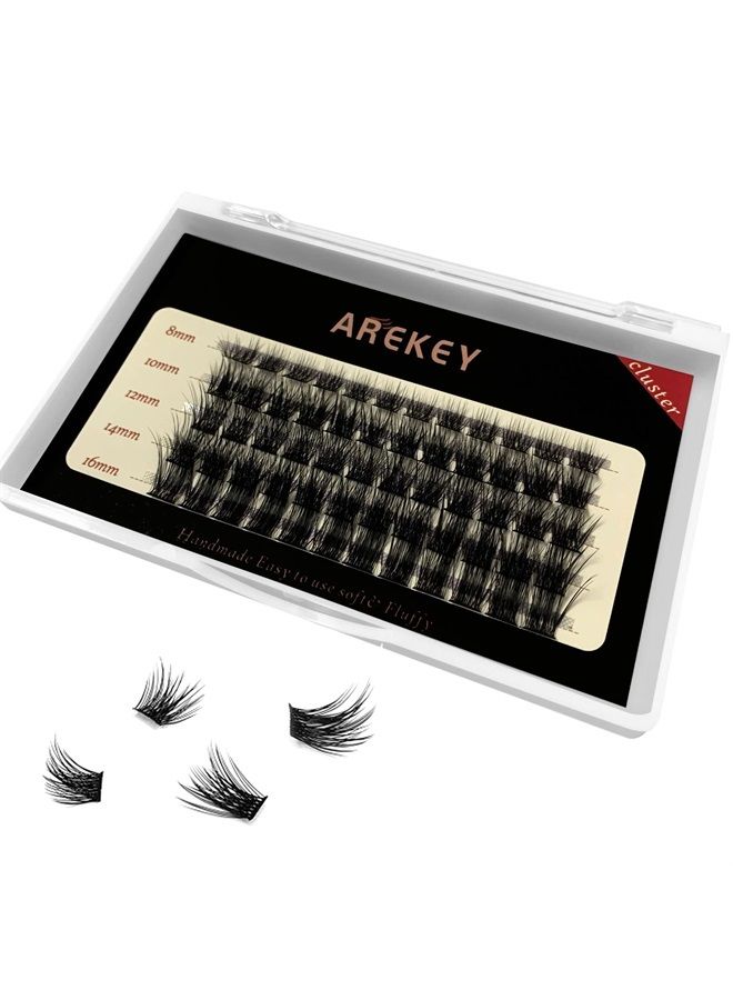 Individual Lashes Cluster Lashes,60pcs DIY C Curl Eyelash Extension Pack,3D Volume Effect False Eyelashes Manga Lashes(B88)