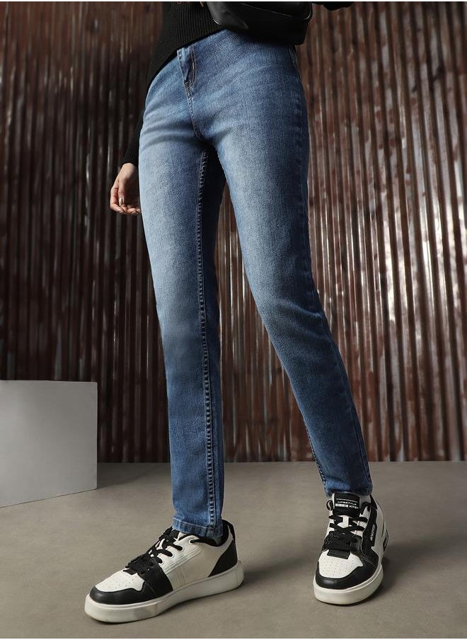 HIGH STAR Women Comfort Skinny Fit High-Rise Heavy Fade Stretchable Jeans  - Image 2