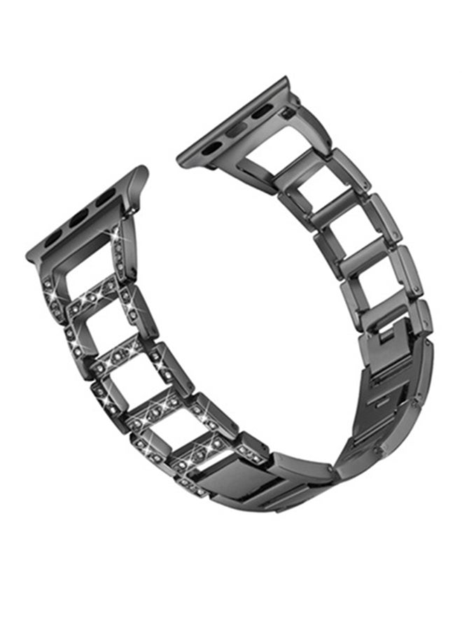 ISank Replacement Watch Band For Apple Watch Series 3/2/1 38mm Black - Image 1