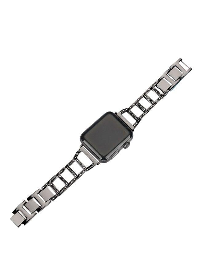ISank Replacement Watch Band For Apple Watch Series 3/2/1 38mm Black - Image 2