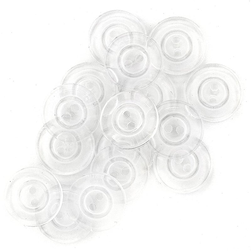 Dritz Transparent Buttons 17mm 16 pcs - Image 1