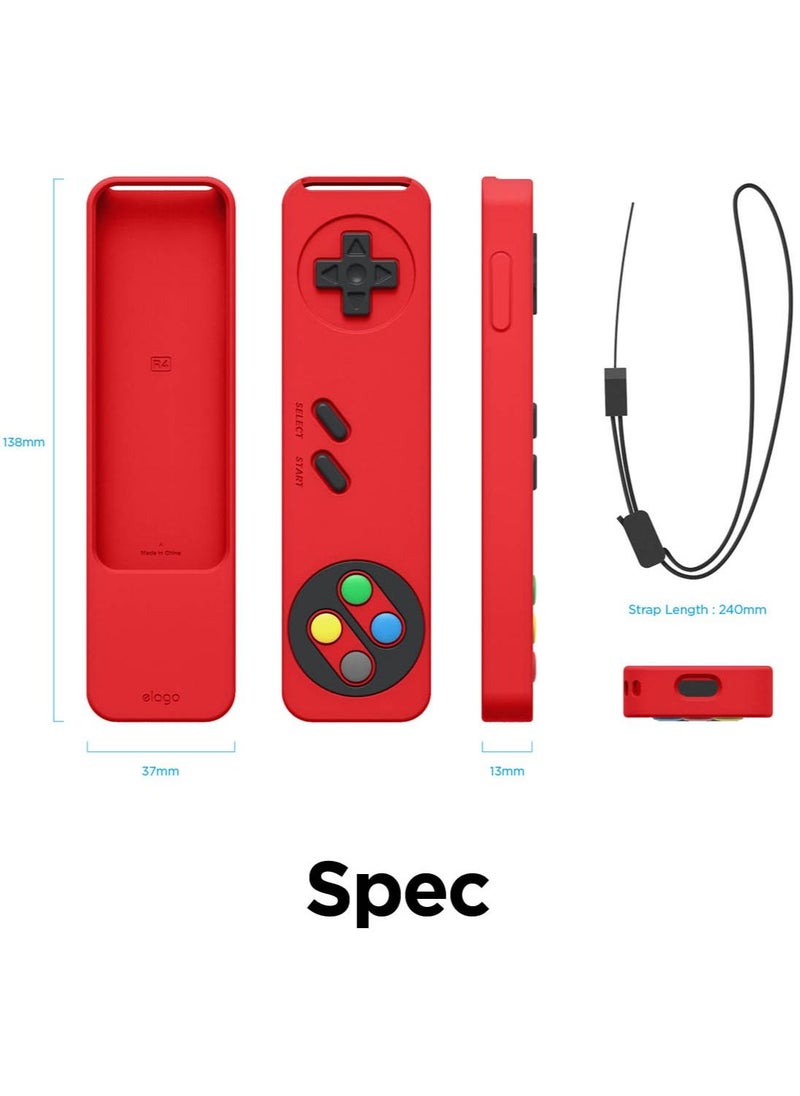 Elago - R2 Slim for Apple TV 4K HD Siri Remote 3rd Generation (2022) and Apple TV Siri Remote 2nd Gen (2021) Case Cover with Full Access to All Functions - Red - Image 1