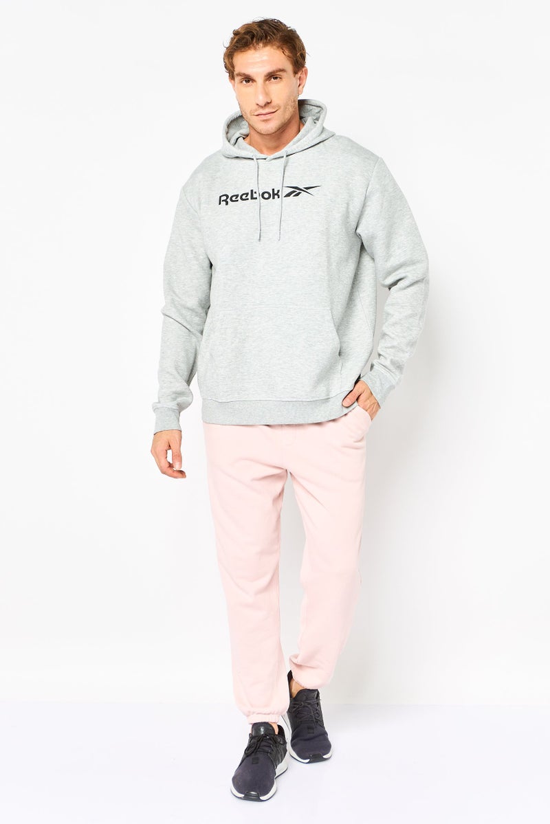 Reebok Men Sportswear Fit Long Sleeve Outdoor Hoodie, Heather Grey - Image 2