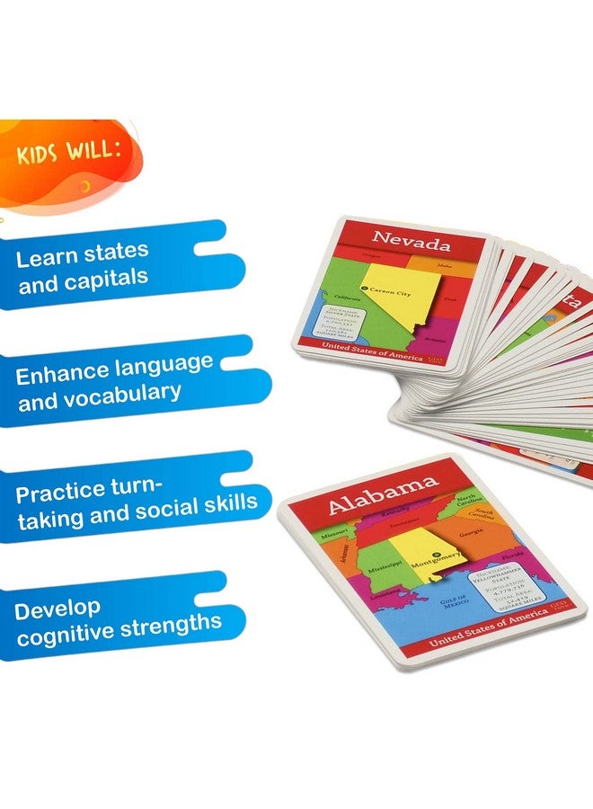 GeoToys GeoBingo, USA Bingo for Kids, Geography Game for Home, School or Camp - Fun Bingo Games for Family, Play & Learn States and Capitals of the USA, Bingo Game for Kids Ages 4 and Up - Image 4