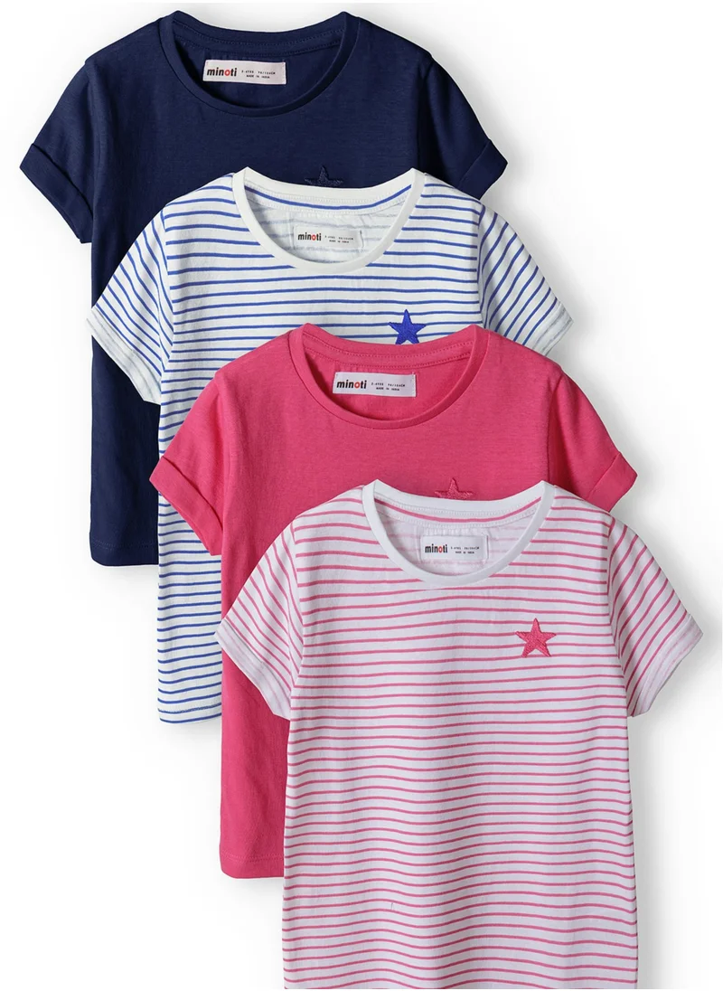 مينوتي Kids Girls 4-Pack T-Shirt