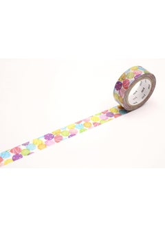 MT mt Washi Masking Tape EX Series, 15 mm x 7 mtrs Shade - YoYo Balloon, (Pack of 1)  - Image 1