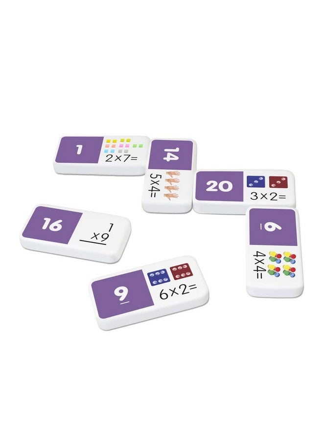 Junior Learning Multiplication Dominoes Game Set 28 Pieces Ages 7 9 Math Skills Grade 2 3  - Image 4
