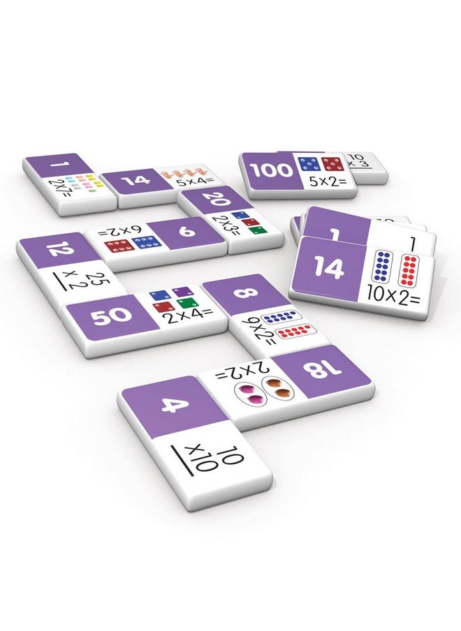 Junior Learning Multiplication Dominoes Game Set 28 Pieces Ages 7 9 Math Skills Grade 2 3  - Image 5
