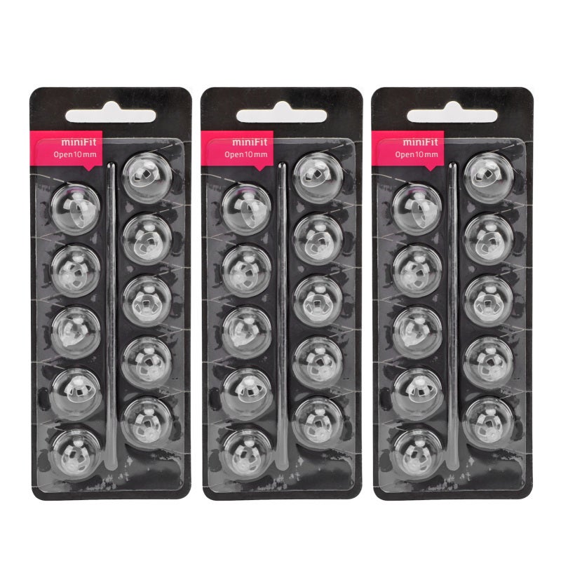 Open Fit Sound Aid Domes 10mm Dia Soft Silicone - Anti Static Water Washable Hearing Aid Tips for Daily Hearing Assistance - Image 1
