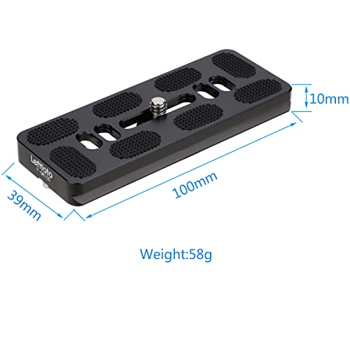 Leftfoto 100mm Quick Release Plate, Universal Camera QR Plate,Quick Shoe Plates Fits Arca Swiss Standard Clamp for DSLR Camera Tripod Ballhead - Image 4