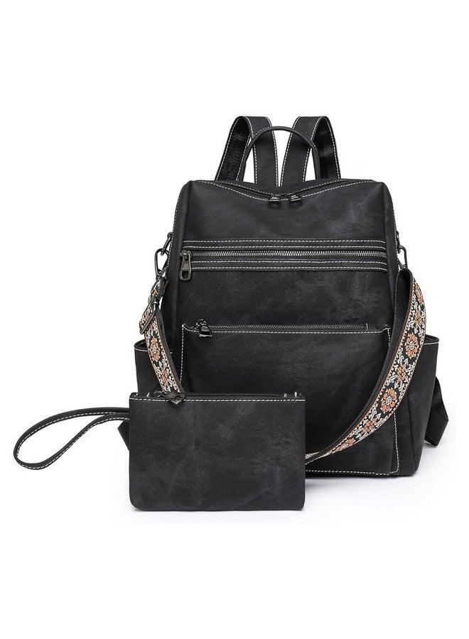 PALAY® Backpack for Women Fashion PU Tote Bag Shoulder Bag with Small Utility Hand Bag, Fashion Variable Tote Shoulder Backpack Multi Layer Casual Day Bag Travel Backpack - Image 1