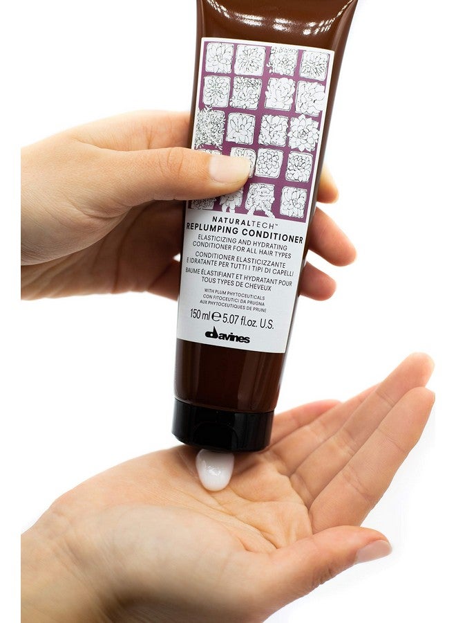 Davines Naturaltech Replumping Conditioner Renew Elasticity While Replenishing Moisturizing And Detangling 5.07 Fl. Oz. - Image 5