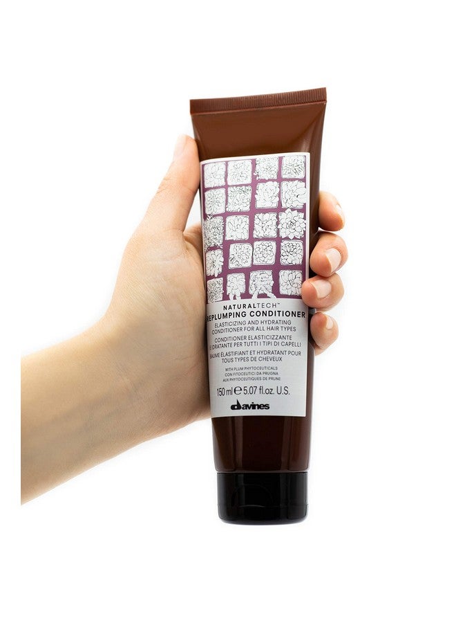 Davines Naturaltech Replumping Conditioner Renew Elasticity While Replenishing Moisturizing And Detangling 5.07 Fl. Oz. - Image 4