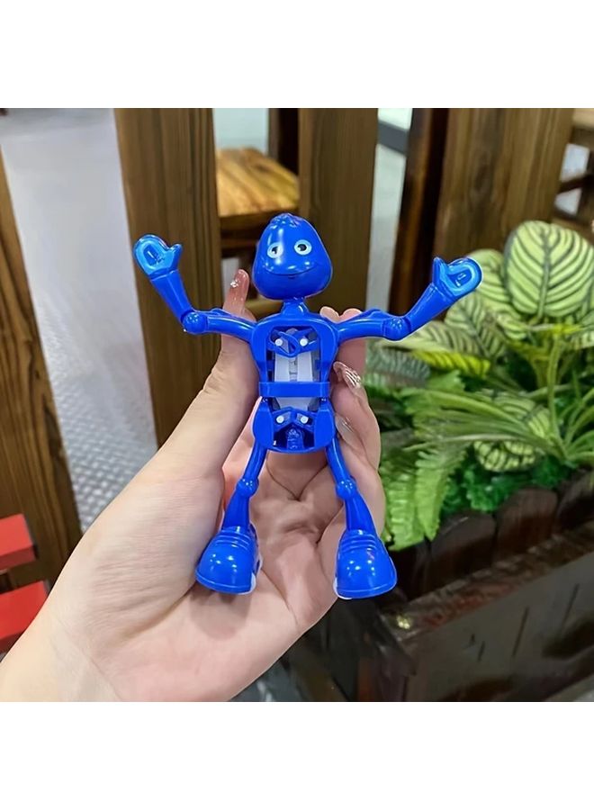 Blue Wind Up Dancing Robot Toy Fun Creative Swing Motion Gift For Holidays - Image 1