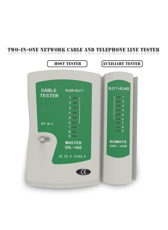 RJ45 RJ11Cat5 Cat6 LAN Cable Tester Handheld Network Cable Tester Wire Telephone Line Detector Tracker Tool kit - Image 4