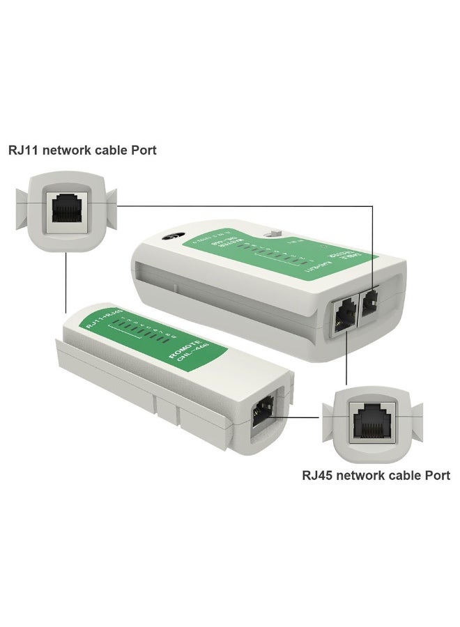 RJ45 RJ11Cat5 Cat6 LAN Cable Tester Handheld Network Cable Tester Wire Telephone Line Detector Tracker Tool kit - Image 2