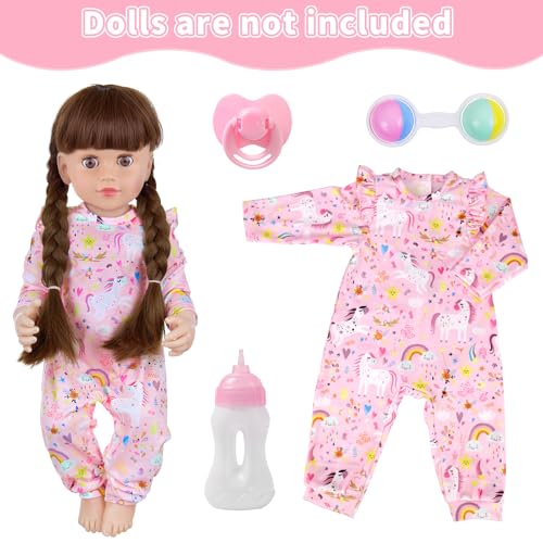 18INDC 5 Pcs Doll Carrier and Accessories for 1622 Inch Doll Baby Doll Carrier for 17 Inch baby doll Doll Stuff Carrier Backpack Set for 18 Inch Doll - Image 5