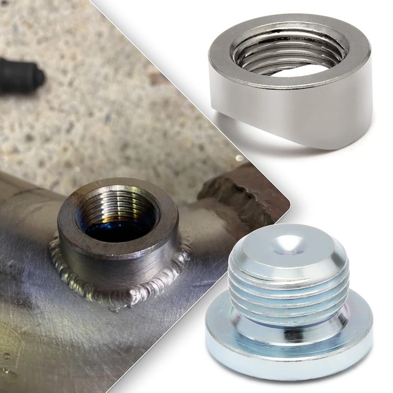 LEDAUT M18X1.5 Bung and Plug Notched Style (2 Bungs/ 2 Plugs) Notched Style Fitting Bungs M18X1.5 - Image 5