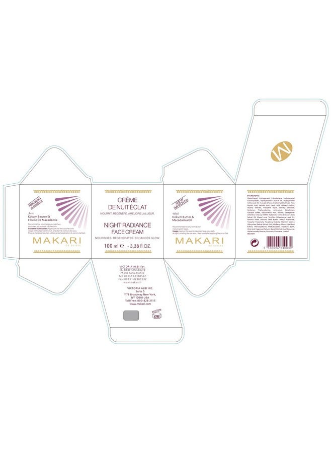 Makari Night Radiance Face Cream, Overnight Face Moisturizer For Women, Reduce Scars, Ideal For Dry, Normal Or Maturing Skin Types, Vegan, 3.35 Oz - Image 5