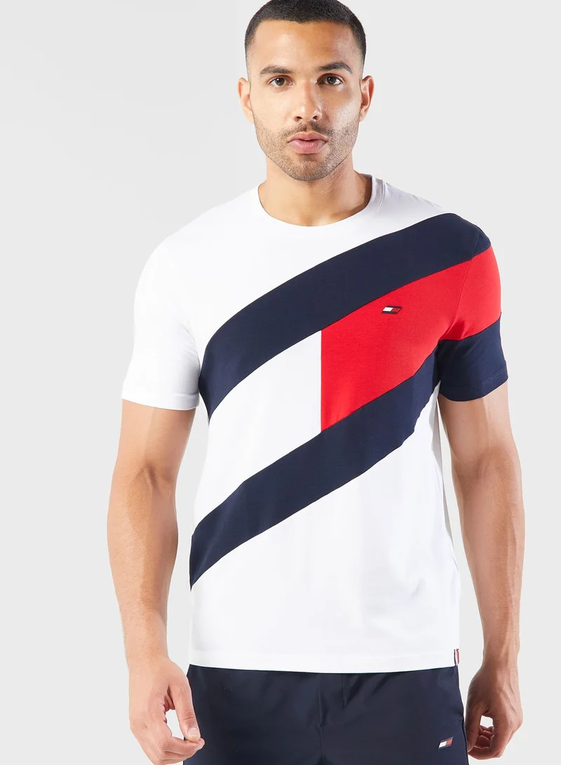 TOMMY HILFIGER Logo Color block T-Shirt